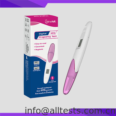 ভালো দাম ডিজিটাল এইচসিজি গর্ভাবস্থা পরীক্ষা স্ব-পরীক্ষা এক ধাপে দ্রুত অপারেশন অনলাইন