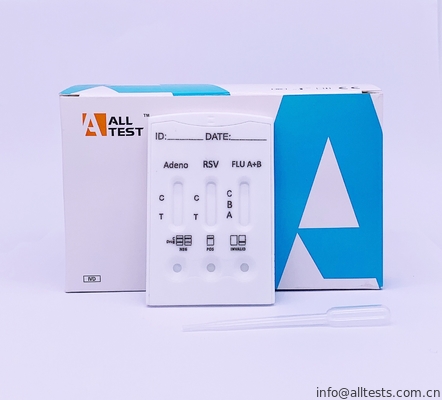 Good price অ্যাডেনোভাইরাস / আরএসভি / ইনফ্লুয়েঞ্জা এ + বি কম্বোয়ের গুণগত সনাক্তকরণের জন্য দ্রুত সংক্রামক রোগের পরীক্ষা করা অনলাইন